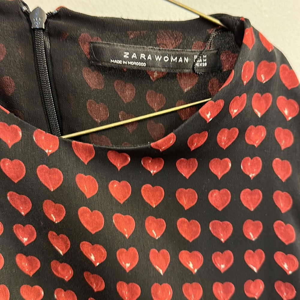 Zara heart ♥️ pattern playsuit/ jumpsuit - Picture 5 of 7